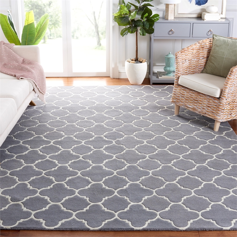 Safavieh Chatham Dark Grey Contemporary Rug - 8' x 10'