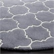 Safavieh Chatham Dark Grey Contemporary Rug - Round 7'
