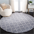 Safavieh Chatham Dark Grey Contemporary Rug - Round 9'