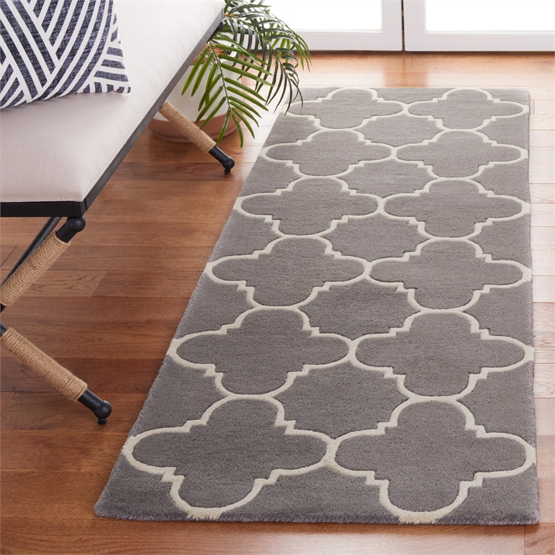 Safavieh Chatham Dark Grey Contemporary Rug - Runner 2'3