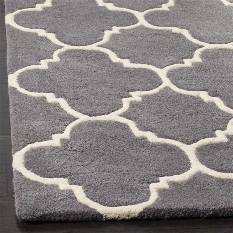 Safavieh Chatham Dark Grey Contemporary Rug - Square 7'