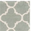 Safavieh Chatham 9' X 9' Round Wool Hand Tufted Rug in Gray / Ivory