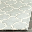 Safavieh Chatham 7' X 7' Square Wool Hand Tufted Rug in Gray / Ivory