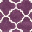 Safavieh Chatham 4' X 6' Wool Hand Tufted Rug in Purple / Ivory