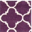 Safavieh Chatham 4' X 6' Wool Hand Tufted Rug in Purple / Ivory