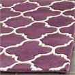 Safavieh Chatham 4' X 6' Wool Hand Tufted Rug in Purple / Ivory