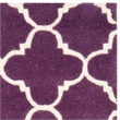 Safavieh Chatham 6' X 9' Wool Hand Tufted Rug in Purple / Ivory