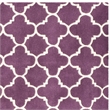 Safavieh Chatham 7' X 7' Square Wool Hand Tufted Rug in Purple / Ivory