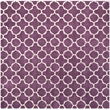 Safavieh Chatham 7' X 7' Square Wool Hand Tufted Rug in Purple / Ivory