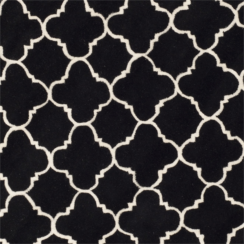 Safavieh Chatham Black Contemporary Rug - Round 7'