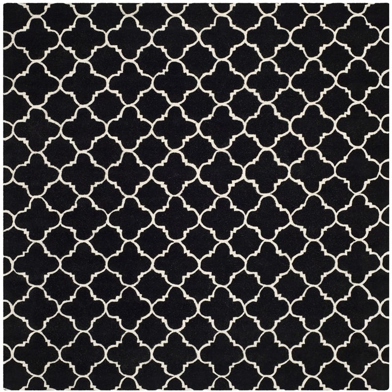 Safavieh Chatham Black Contemporary Rug - Square 7'