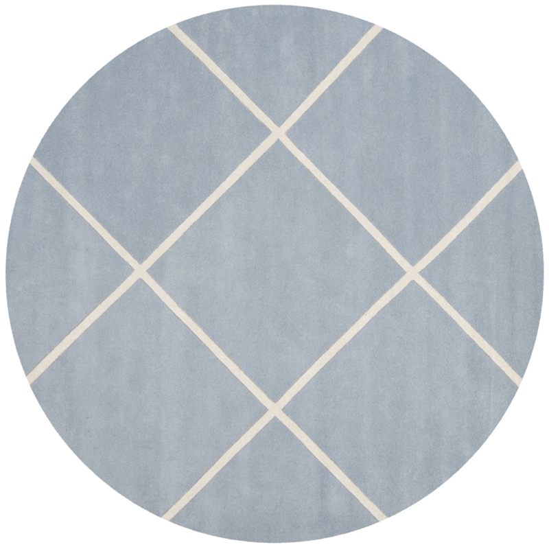 Safavieh Chatham Black Contemporary Rug - Round 7'