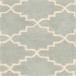 Safavieh Chatham 9' X 12' Wool Hand Tufted Rug in Light Blue / Ivory