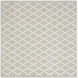 Safavieh Chatham 7' X 7' Square Wool Hand Tufted Rug in Light Blue / Ivory