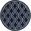 Safavieh Chatham Dark Blue Contemporary Rug - Round 5'