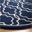 Safavieh Chatham Dark Blue Contemporary Rug - Round 5'