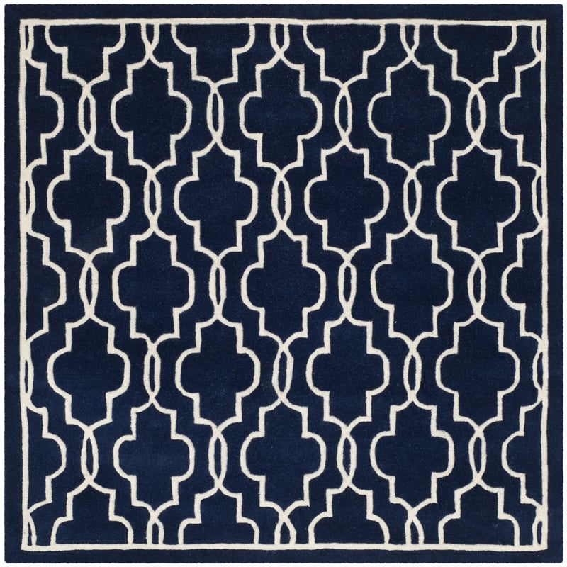 Safavieh Chatham Dark Blue Contemporary Rug - Square 5'