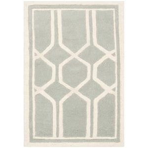 Safavieh Chatham 2' X 3' Wool Hand Tufted Rug in Gray / Ivory