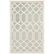 Safavieh Chatham 4' X 6' Wool Hand Tufted Rug in Gray / Ivory
