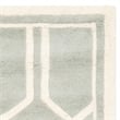 Safavieh Chatham 5' X 5' Square Wool Hand Tufted Rug in Gray / Ivory