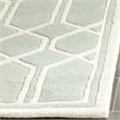 Safavieh Chatham 5' X 5' Square Wool Hand Tufted Rug in Gray / Ivory