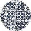 Safavieh Chatham Dark Blue Contemporary Rug - Round 5'