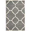 Safavieh Chatham 5' X 8' Wool Hand Tufted Rug In Dark Gray And Ivory
