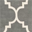 Safavieh Chatham 5' X 8' Wool Hand Tufted Rug In Dark Gray And Ivory