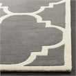 Safavieh Chatham 8' X 10' Wool Hand Tufted Rug In Dark Gray And Ivory