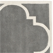 Safavieh Chatham 7' X 7' Square Wool Hand Tufted Rug In Dark Gray And Ivory