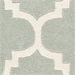 Safavieh Chatham 3' X 5' Wool Hand Tufted Rug in Gray / Ivory