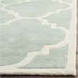 Safavieh Chatham 3' X 5' Wool Hand Tufted Rug in Gray / Ivory