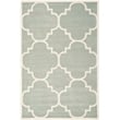 Safavieh Chatham 6' X 9' Wool Hand Tufted Rug in Gray / Ivory