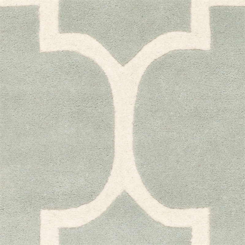 Safavieh Chatham 6' X 9' Wool Hand Tufted Rug in Gray / Ivory