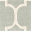 Safavieh Chatham 6' X 9' Wool Hand Tufted Rug in Gray / Ivory