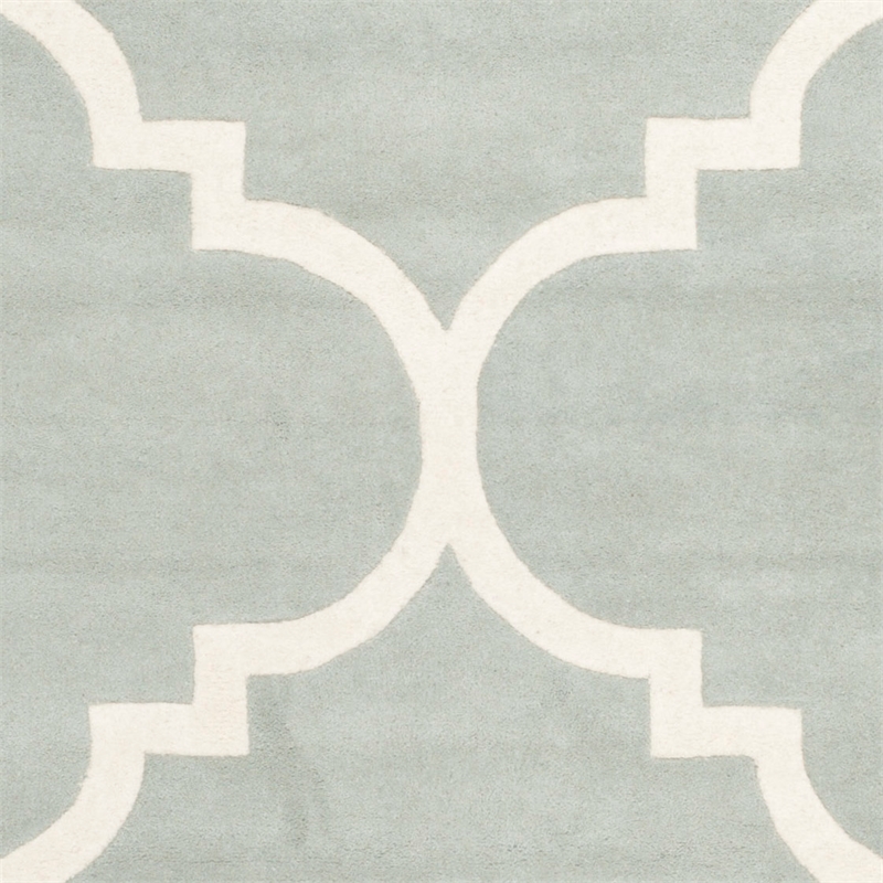 Safavieh Chatham 10' X 14' Wool Hand Tufted Rug in Gray / Ivory