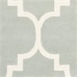 Safavieh Chatham 7' X 7' Round Wool Hand Tufted Rug in Gray / Ivory