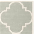 Safavieh Chatham 4' X 4' Square Wool Hand Tufted Rug in Gray / Ivory