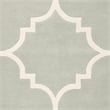 Safavieh Chatham 4' X 4' Square Wool Hand Tufted Rug in Gray / Ivory
