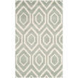 Safavieh Chatham 3' X 5' Wool Hand Tufted Rug in Gray / Ivory