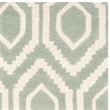 Safavieh Chatham 3' X 5' Wool Hand Tufted Rug in Gray / Ivory