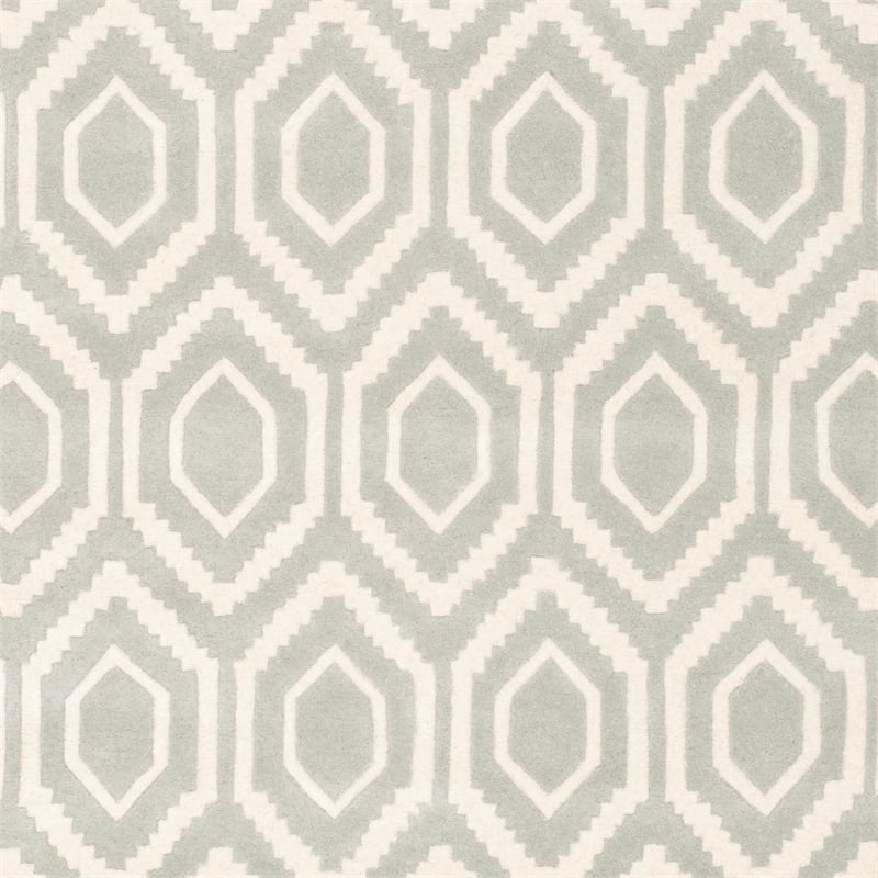 Safavieh Chatham 11' X 15' Wool Hand Tufted Rug in Gray / Ivory