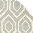 Safavieh Chatham 7' X 7' Round Wool Hand Tufted Rug in Gray / Ivory
