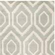 Safavieh Chatham 5' X 5' Square Wool Hand Tufted Rug in Gray / Ivory