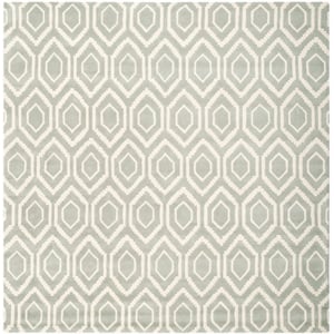 Safavieh Chatham 8'-9&quot X 8'-9&quot Square Wool Hand Tufted Rug in Gray / Ivory