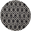 Safavieh Chatham Black Contemporary Rug - Round 7'