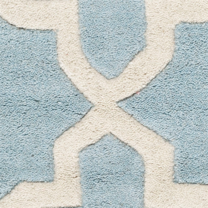 Safavieh Chatham 2' X 3' Wool Hand Tufted Rug in Blue / Ivory