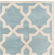 Safavieh Chatham 10' X 14' Wool Hand Tufted Rug in Blue / Ivory