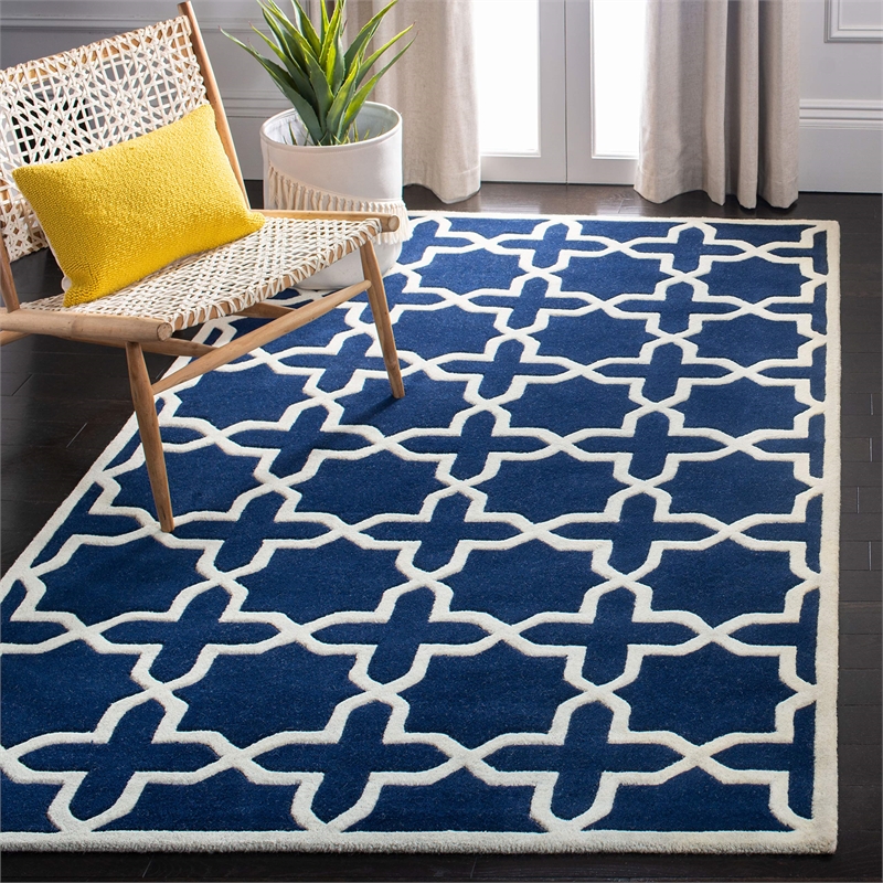Safavieh Chatham Dark Blue Contemporary Rug - 6' x 9'