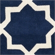 Safavieh Chatham Dark Blue Contemporary Rug - Round 4'